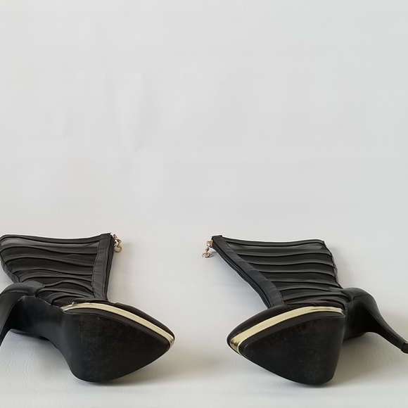 Liliana Zaria Mesh Zipper Gladiator Stiletto Boot - Picture 3 of 4